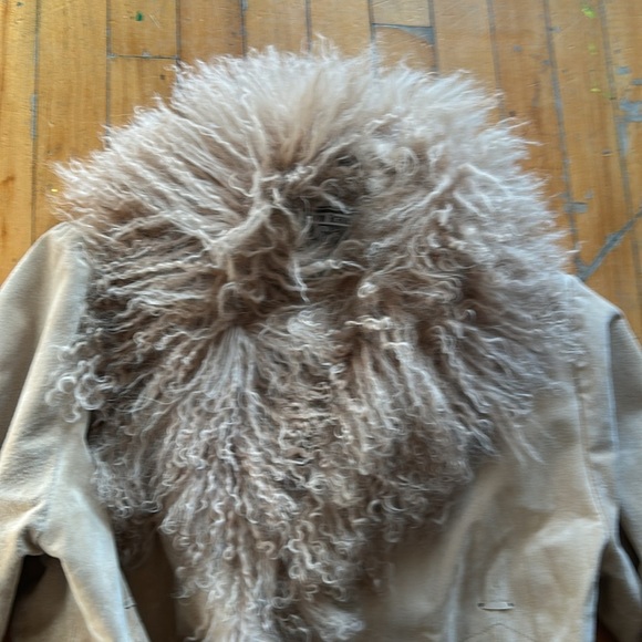 Vintage marvin richards Tan mongolian lamb suede Women's penny lane coat - Picture 2 of 9